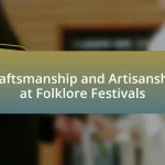 Craftsmanship and Artisanship at Folklore Festivals