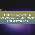 Folklore Festivals: A Celebration of Mythology and Storytelling