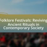 Folklore Festivals: Reviving Ancient Rituals in Contemporary Society