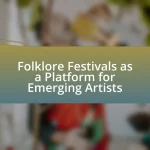 Folklore Festivals as a Platform for Emerging Artists