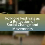 Folklore Festivals as a Reflection of Social Change and Movements
