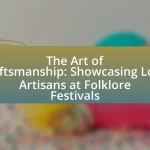 The Art of Craftsmanship: Showcasing Local Artisans at Folklore Festivals