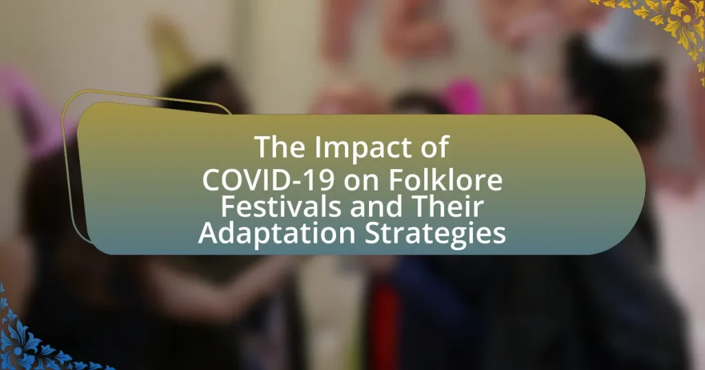 The Impact of COVID-19 on Folklore Festivals and Their Adaptation Strategies