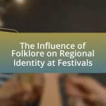 The Influence of Folklore on Regional Identity at Festivals
