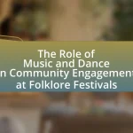 The Role of Music and Dance in Community Engagement at Folklore Festivals