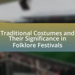 Traditional Costumes and Their Significance in Folklore Festivals