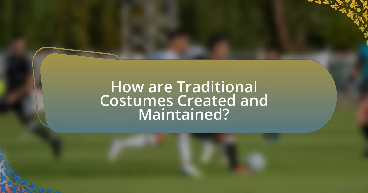 How are Traditional Costumes Created and Maintained?