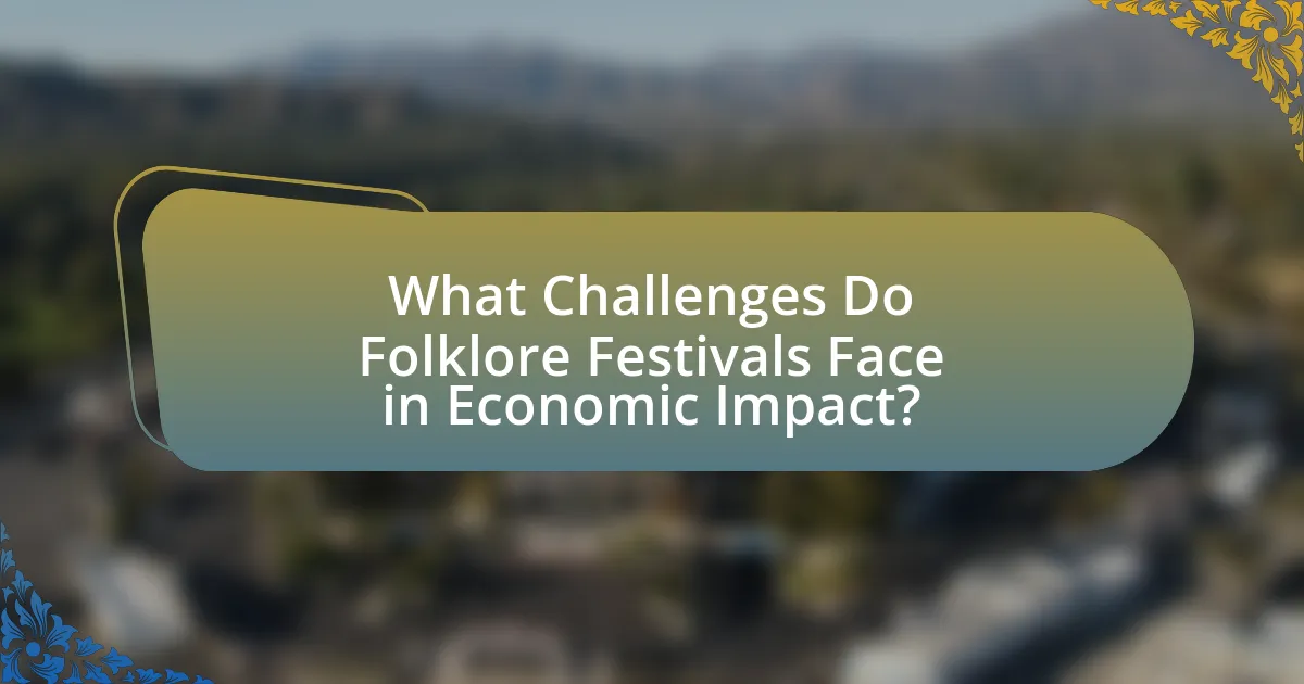 What Challenges Do Folklore Festivals Face in Economic Impact?