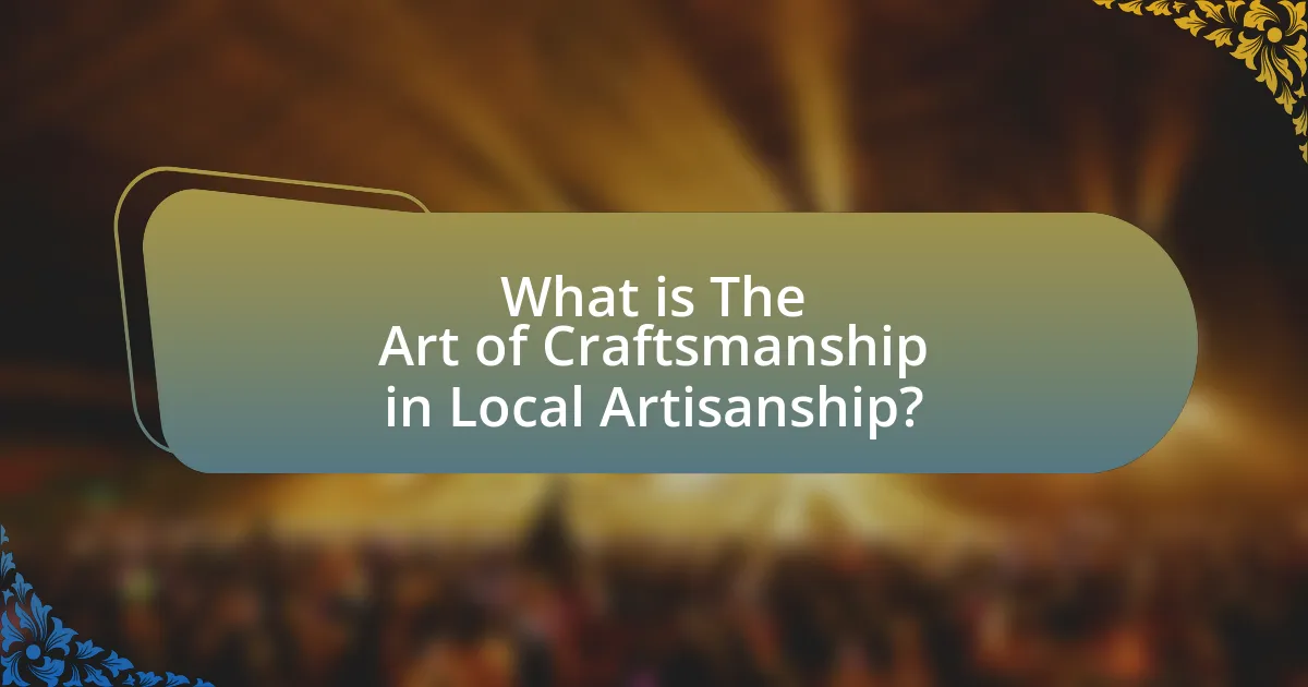What is The Art of Craftsmanship in Local Artisanship?